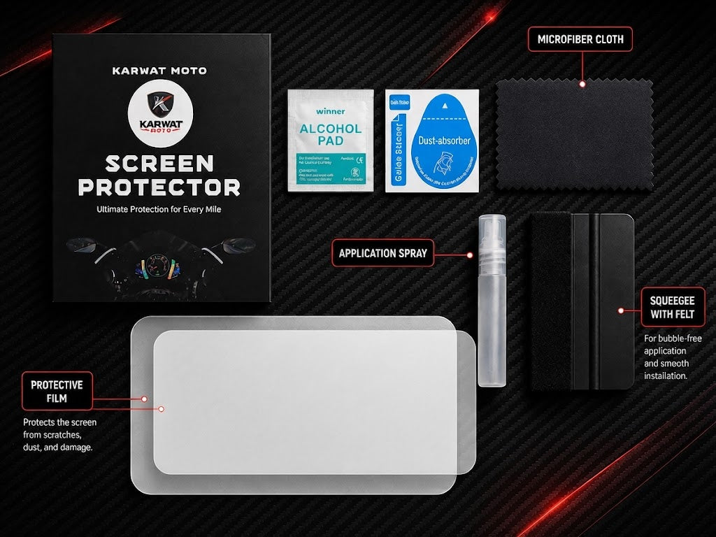 QJMOTOR SRK 900 2C TFT Screen Protector Dashboard TPU Film TWIN PACK