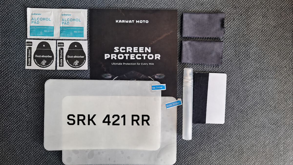 QJ MOTOR SRK 421 RR TFT Screen Protector Dashboard TPU Film TWIN PACK